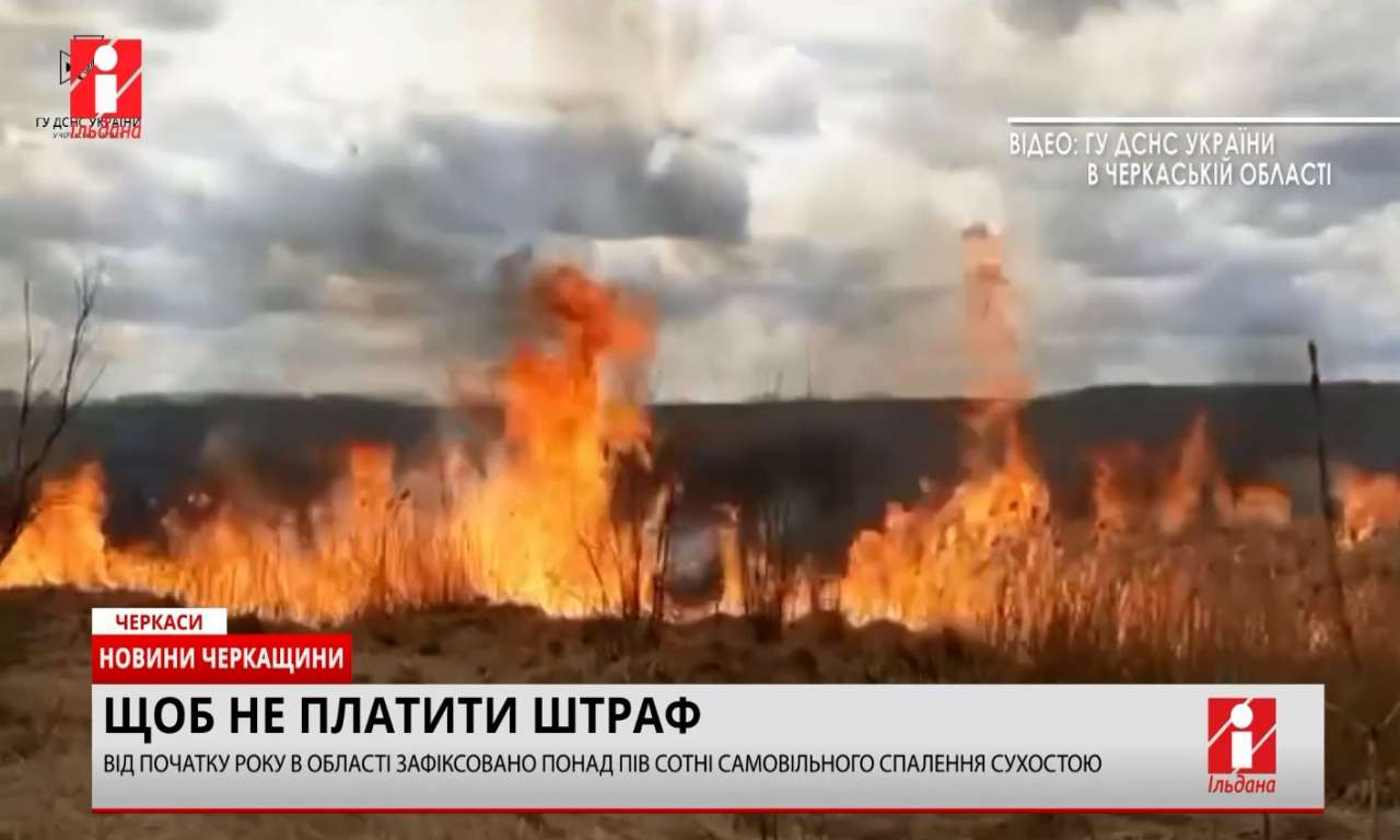 Понад 50 пожеж сталося на Черкащині з початку року (ВІДЕО)